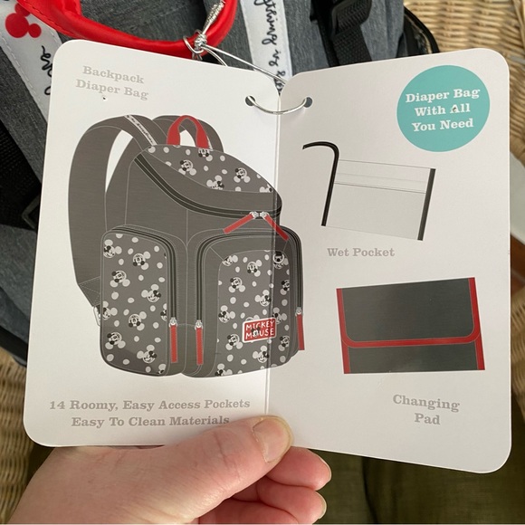 Disney Baby Mickey Mouse Diaper bag NWT - Picture 9 of 13